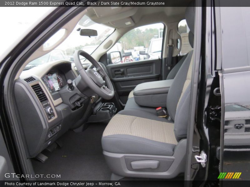 Black / Dark Slate Gray/Medium Graystone 2012 Dodge Ram 1500 Express Quad Cab
