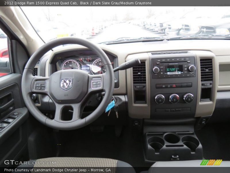 Black / Dark Slate Gray/Medium Graystone 2012 Dodge Ram 1500 Express Quad Cab