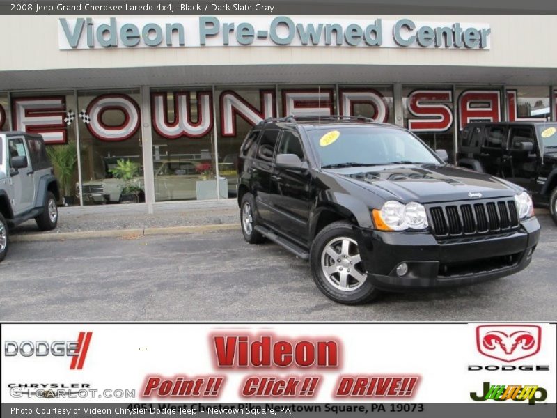 Black / Dark Slate Gray 2008 Jeep Grand Cherokee Laredo 4x4