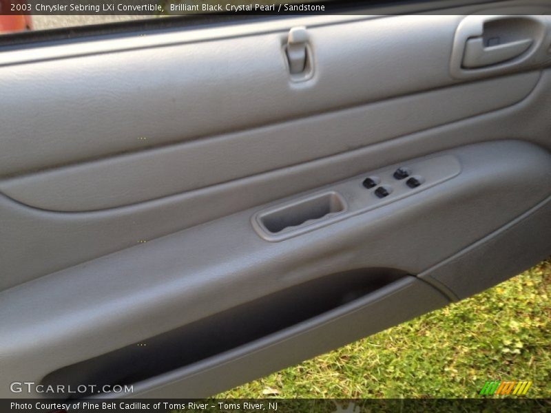 Brilliant Black Crystal Pearl / Sandstone 2003 Chrysler Sebring LXi Convertible