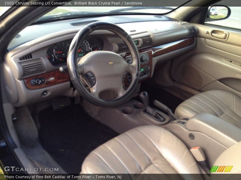 Sandstone Interior - 2003 Sebring LXi Convertible 
