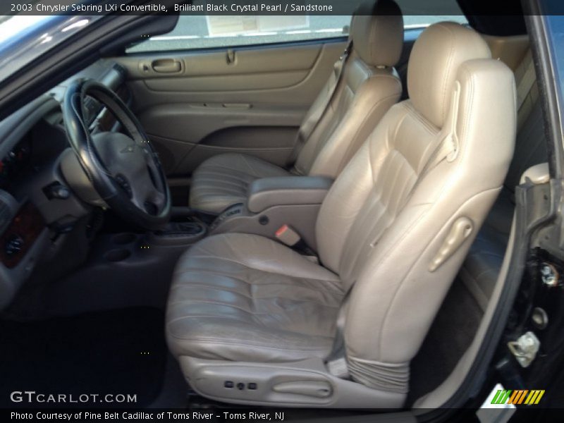 Front Seat of 2003 Sebring LXi Convertible