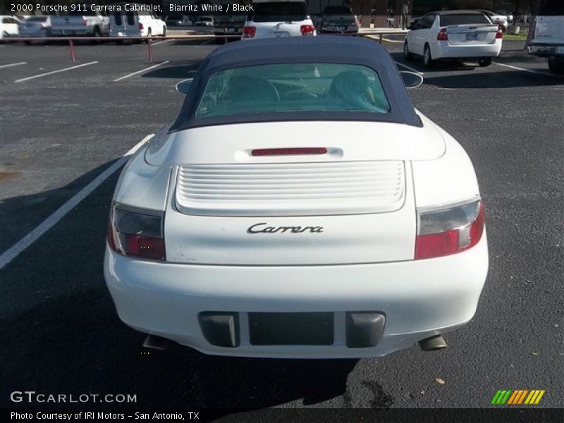 Biarritz White / Black 2000 Porsche 911 Carrera Cabriolet