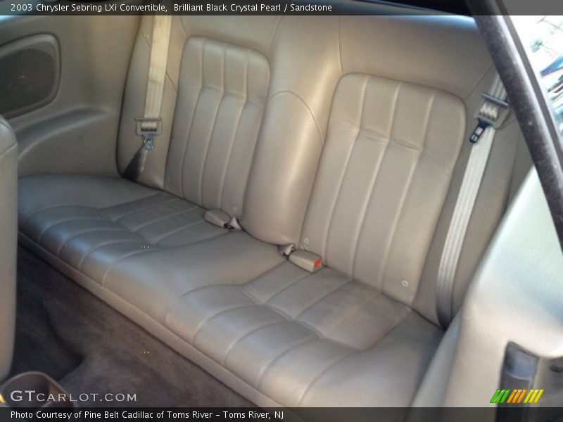 Rear Seat of 2003 Sebring LXi Convertible