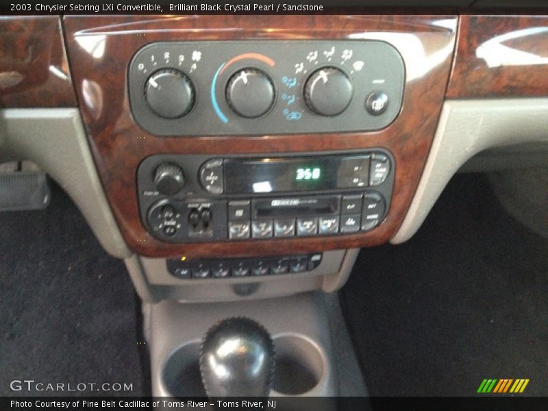 Controls of 2003 Sebring LXi Convertible