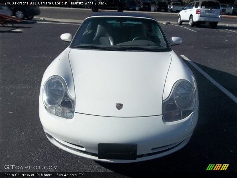 Biarritz White / Black 2000 Porsche 911 Carrera Cabriolet