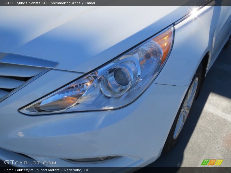 Shimmering White / Camel 2013 Hyundai Sonata GLS