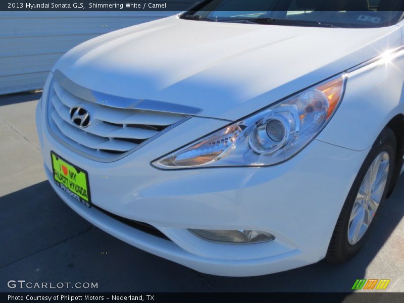 Shimmering White / Camel 2013 Hyundai Sonata GLS