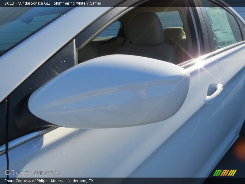Shimmering White / Camel 2013 Hyundai Sonata GLS