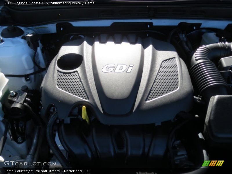 Shimmering White / Camel 2013 Hyundai Sonata GLS