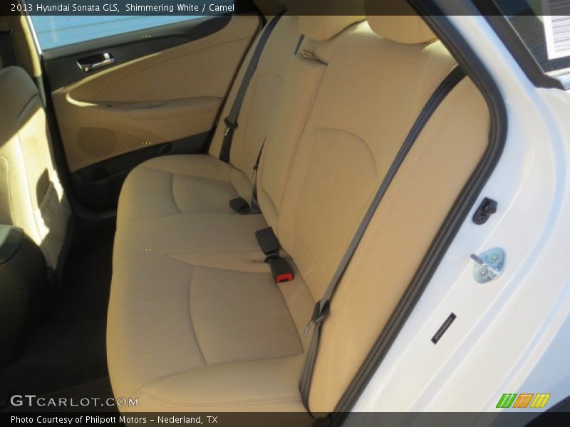 Shimmering White / Camel 2013 Hyundai Sonata GLS