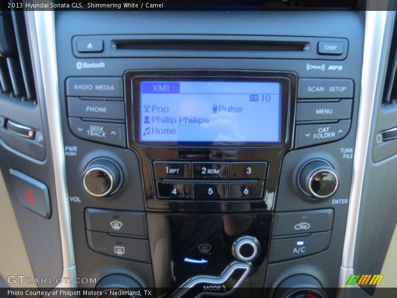 Shimmering White / Camel 2013 Hyundai Sonata GLS