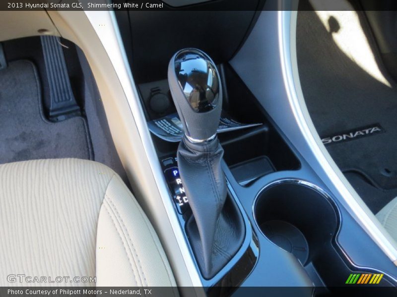 Shimmering White / Camel 2013 Hyundai Sonata GLS