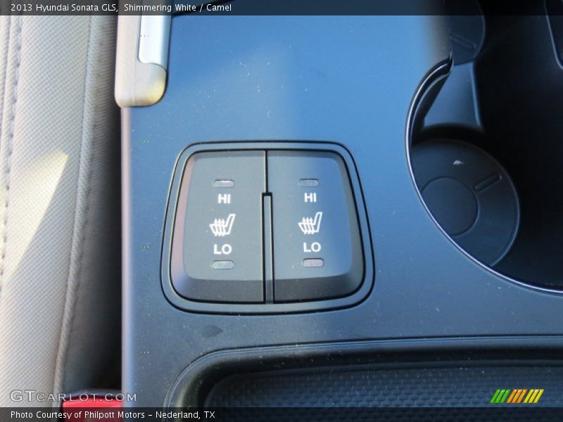 Shimmering White / Camel 2013 Hyundai Sonata GLS