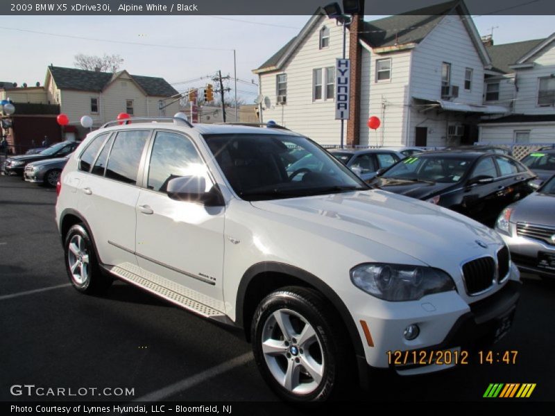 Alpine White / Black 2009 BMW X5 xDrive30i