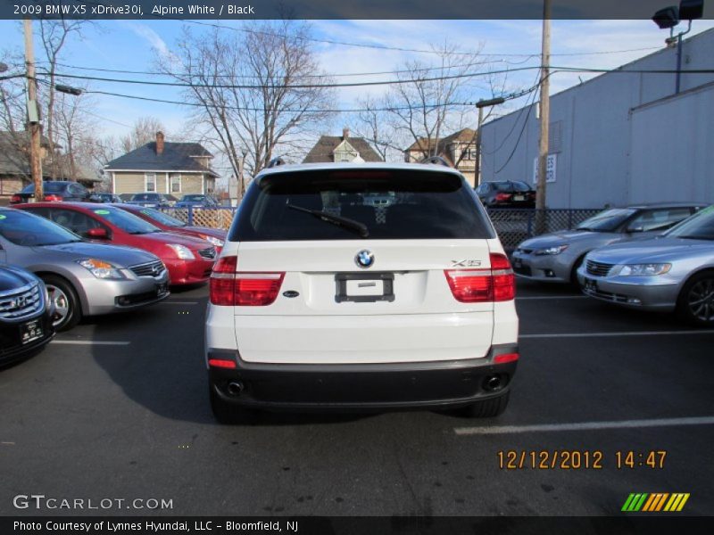 Alpine White / Black 2009 BMW X5 xDrive30i