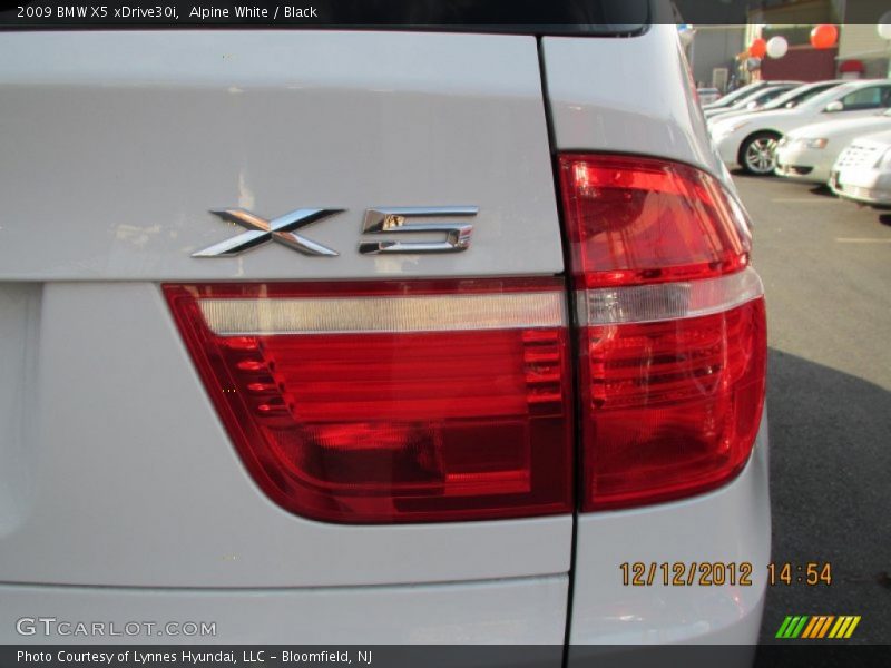 Alpine White / Black 2009 BMW X5 xDrive30i