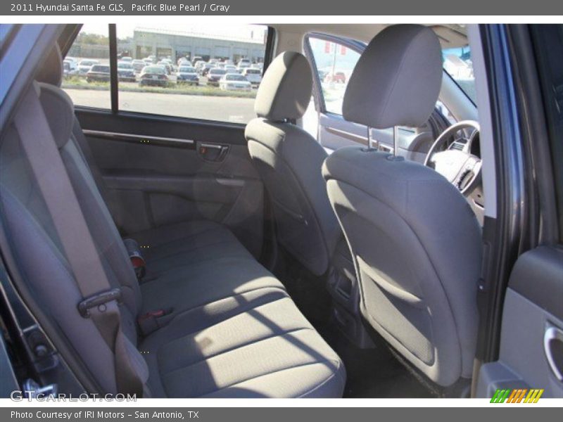 Pacific Blue Pearl / Gray 2011 Hyundai Santa Fe GLS
