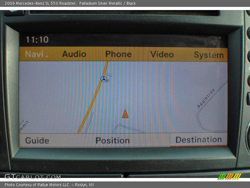 Palladium Silver Metallic / Black 2009 Mercedes-Benz SL 550 Roadster