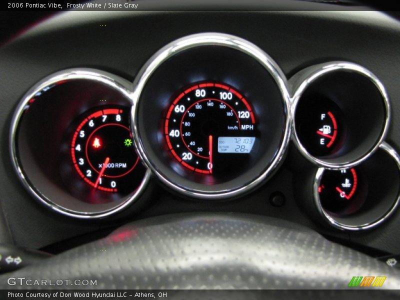 Frosty White / Slate Gray 2006 Pontiac Vibe