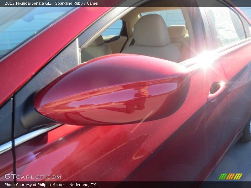 Sparkling Ruby / Camel 2013 Hyundai Sonata GLS
