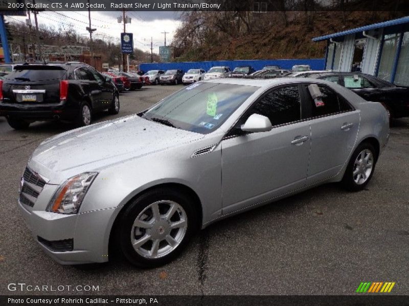Radiant Silver / Light Titanium/Ebony 2009 Cadillac CTS 4 AWD Sedan