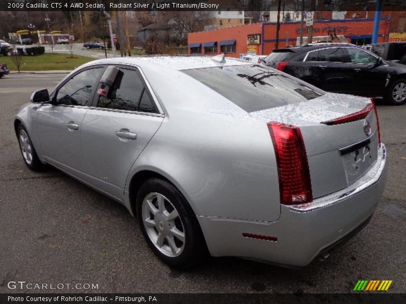 Radiant Silver / Light Titanium/Ebony 2009 Cadillac CTS 4 AWD Sedan