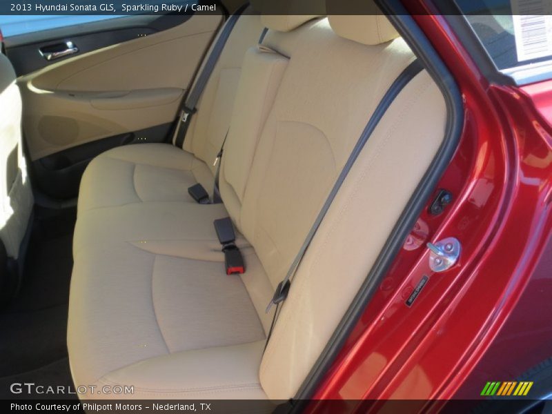 Sparkling Ruby / Camel 2013 Hyundai Sonata GLS
