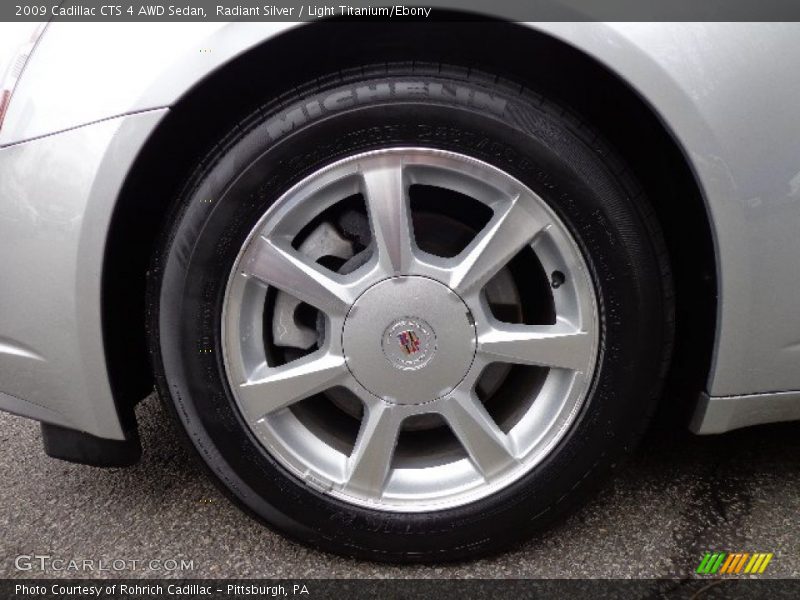 Radiant Silver / Light Titanium/Ebony 2009 Cadillac CTS 4 AWD Sedan