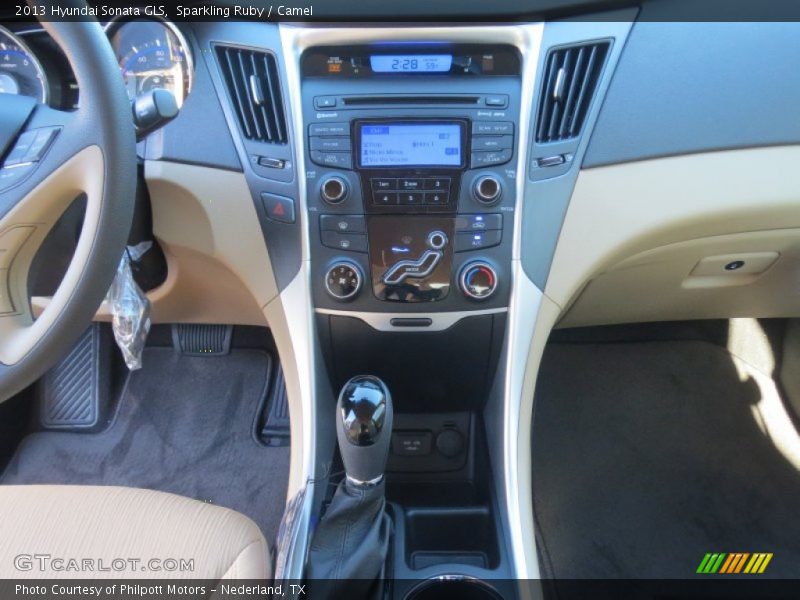 Sparkling Ruby / Camel 2013 Hyundai Sonata GLS