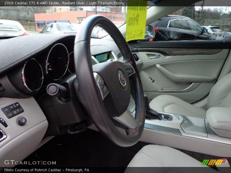 Radiant Silver / Light Titanium/Ebony 2009 Cadillac CTS 4 AWD Sedan