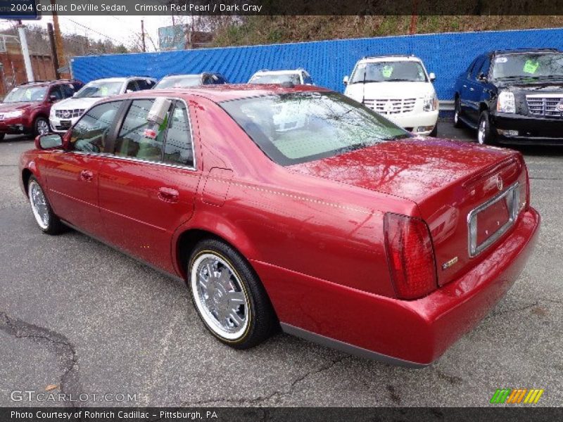 Crimson Red Pearl / Dark Gray 2004 Cadillac DeVille Sedan