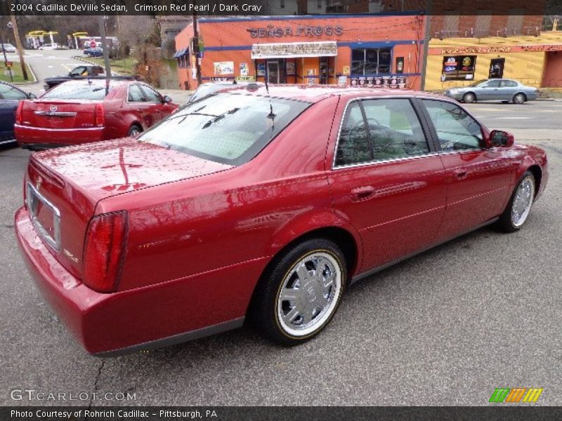 Crimson Red Pearl / Dark Gray 2004 Cadillac DeVille Sedan