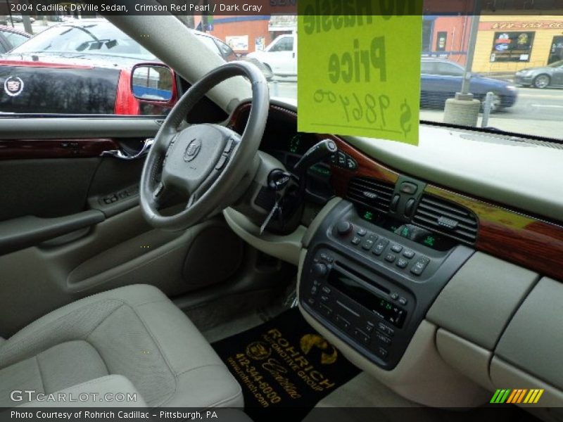 Crimson Red Pearl / Dark Gray 2004 Cadillac DeVille Sedan