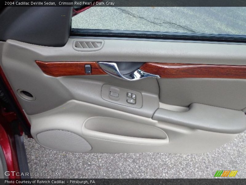 Crimson Red Pearl / Dark Gray 2004 Cadillac DeVille Sedan
