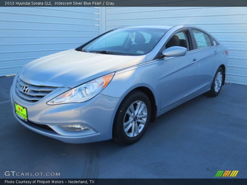 Iridescent Silver Blue Pearl / Gray 2013 Hyundai Sonata GLS