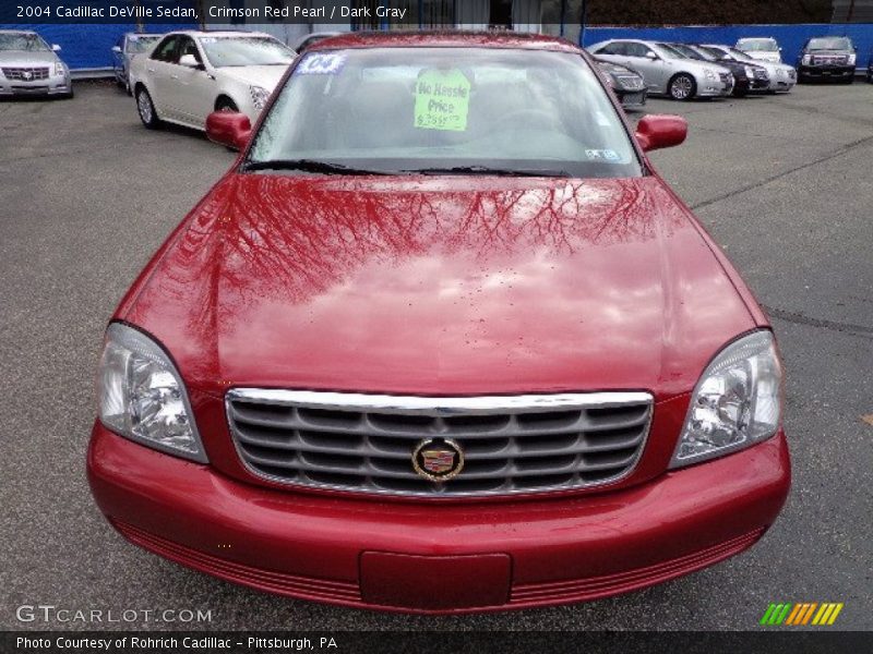 Crimson Red Pearl / Dark Gray 2004 Cadillac DeVille Sedan