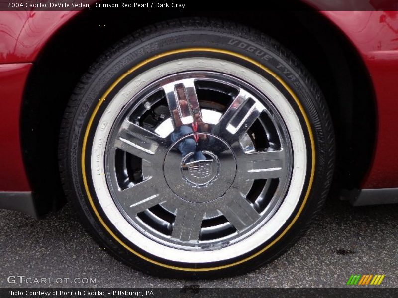 Crimson Red Pearl / Dark Gray 2004 Cadillac DeVille Sedan