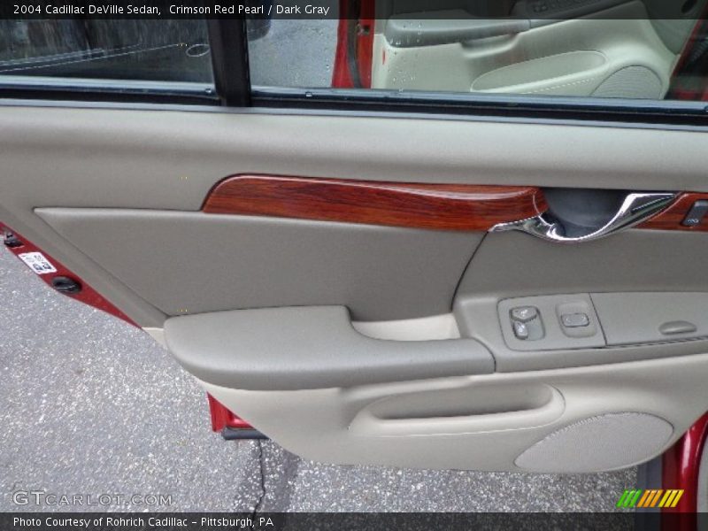 Crimson Red Pearl / Dark Gray 2004 Cadillac DeVille Sedan