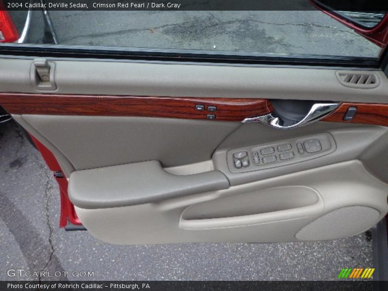 Crimson Red Pearl / Dark Gray 2004 Cadillac DeVille Sedan