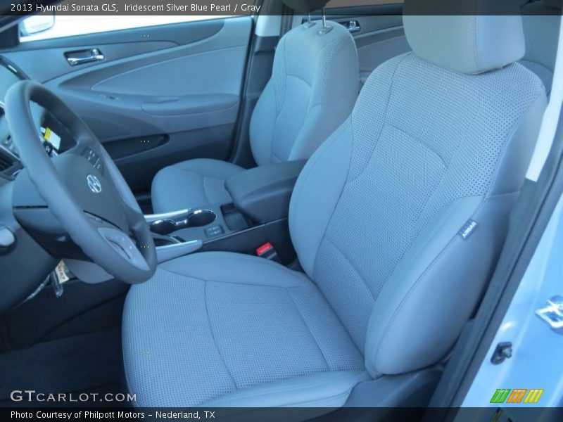 Iridescent Silver Blue Pearl / Gray 2013 Hyundai Sonata GLS