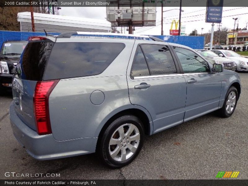 Sunset Blue / Ebony/Ebony 2008 Cadillac SRX 4 V8 AWD