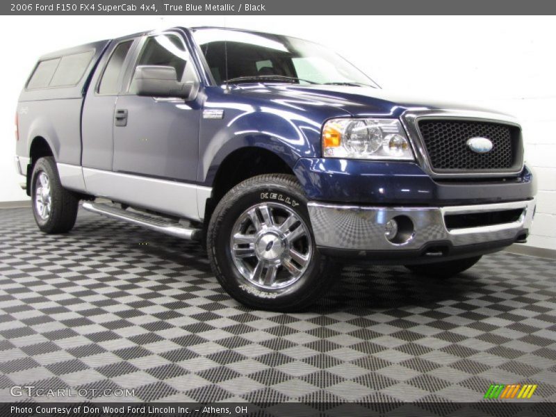 True Blue Metallic / Black 2006 Ford F150 FX4 SuperCab 4x4