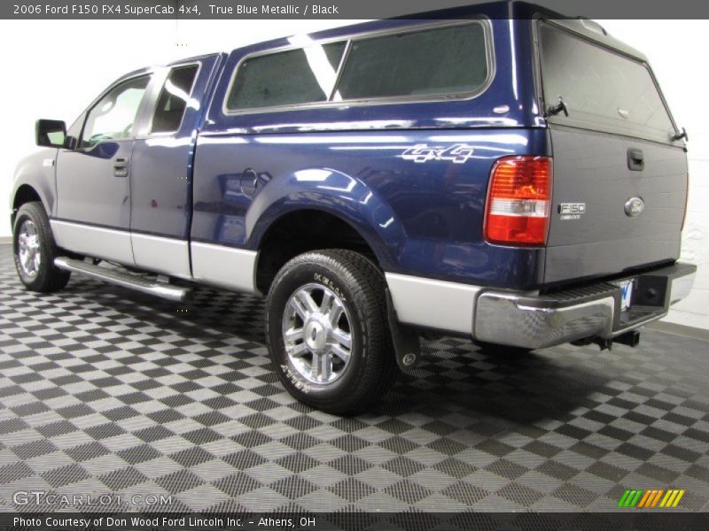 True Blue Metallic / Black 2006 Ford F150 FX4 SuperCab 4x4