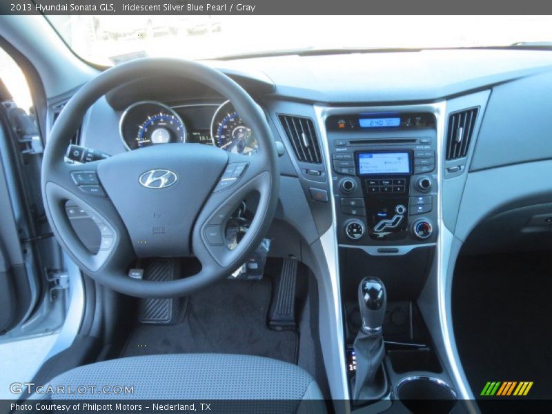 Iridescent Silver Blue Pearl / Gray 2013 Hyundai Sonata GLS