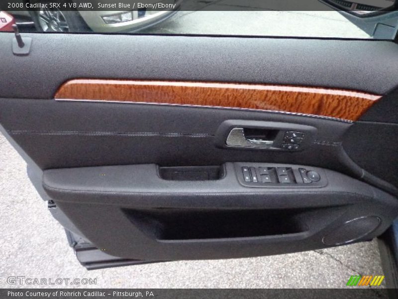 Sunset Blue / Ebony/Ebony 2008 Cadillac SRX 4 V8 AWD