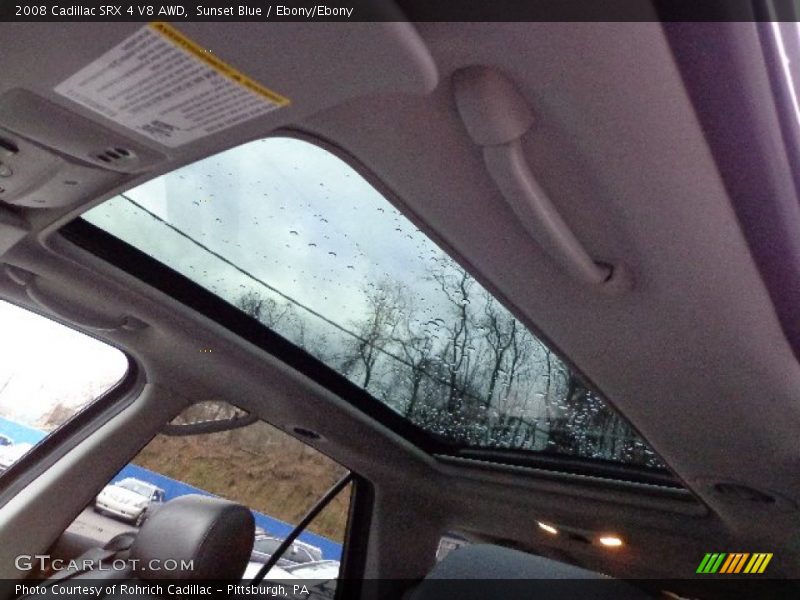 Sunset Blue / Ebony/Ebony 2008 Cadillac SRX 4 V8 AWD