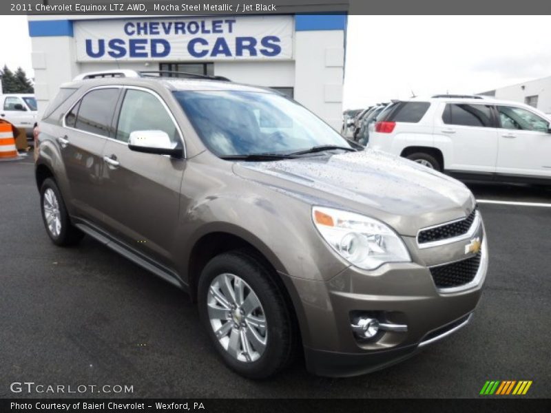 Mocha Steel Metallic / Jet Black 2011 Chevrolet Equinox LTZ AWD