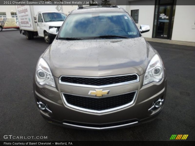 Mocha Steel Metallic / Jet Black 2011 Chevrolet Equinox LTZ AWD