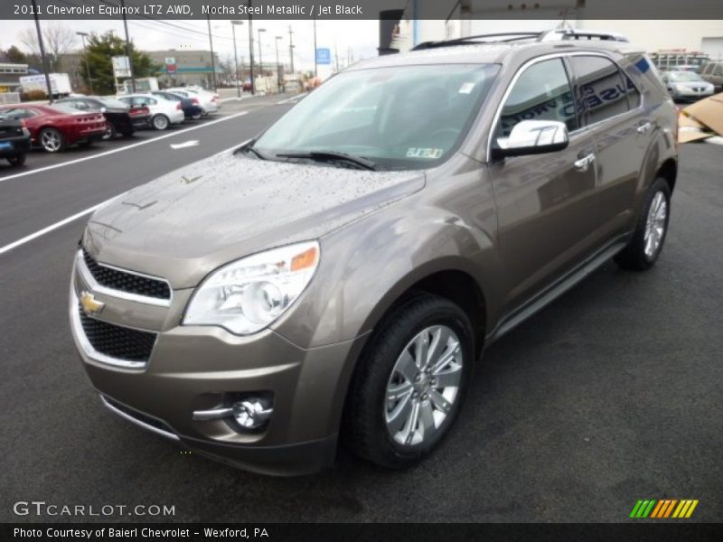 Mocha Steel Metallic / Jet Black 2011 Chevrolet Equinox LTZ AWD